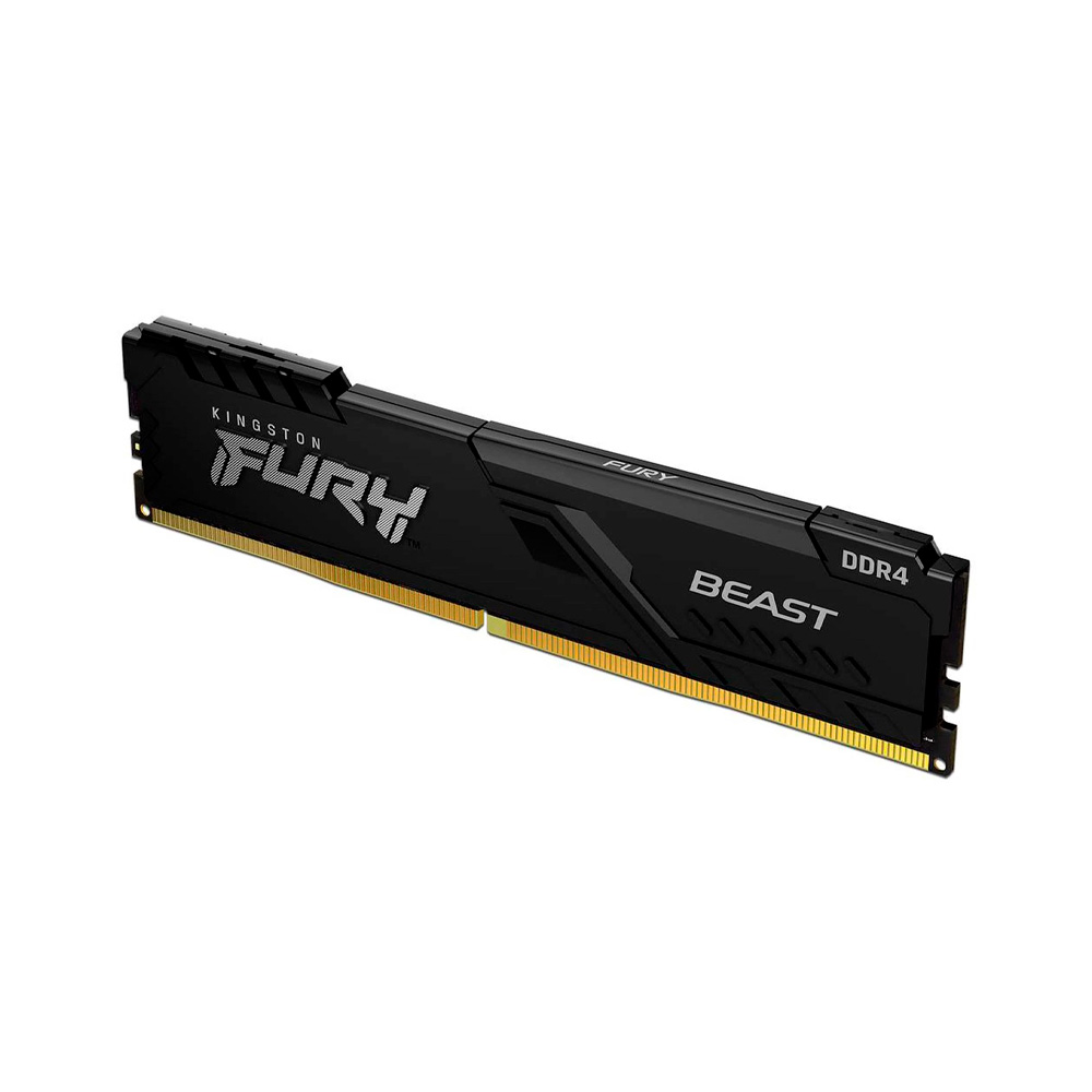 RAM KINGSTON FURY BEAST DDR4 8GB 3200 NEGRO KF432C16BB/8 1AÑO DE GARANTIA