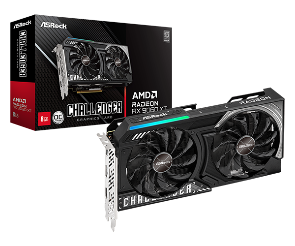 TVIDEO ASROCK RC9060XT CHALLENGER 8GB 128BIT HDMI DP 90-GA5TZZ-00UANZ 11M DE GARANTIA