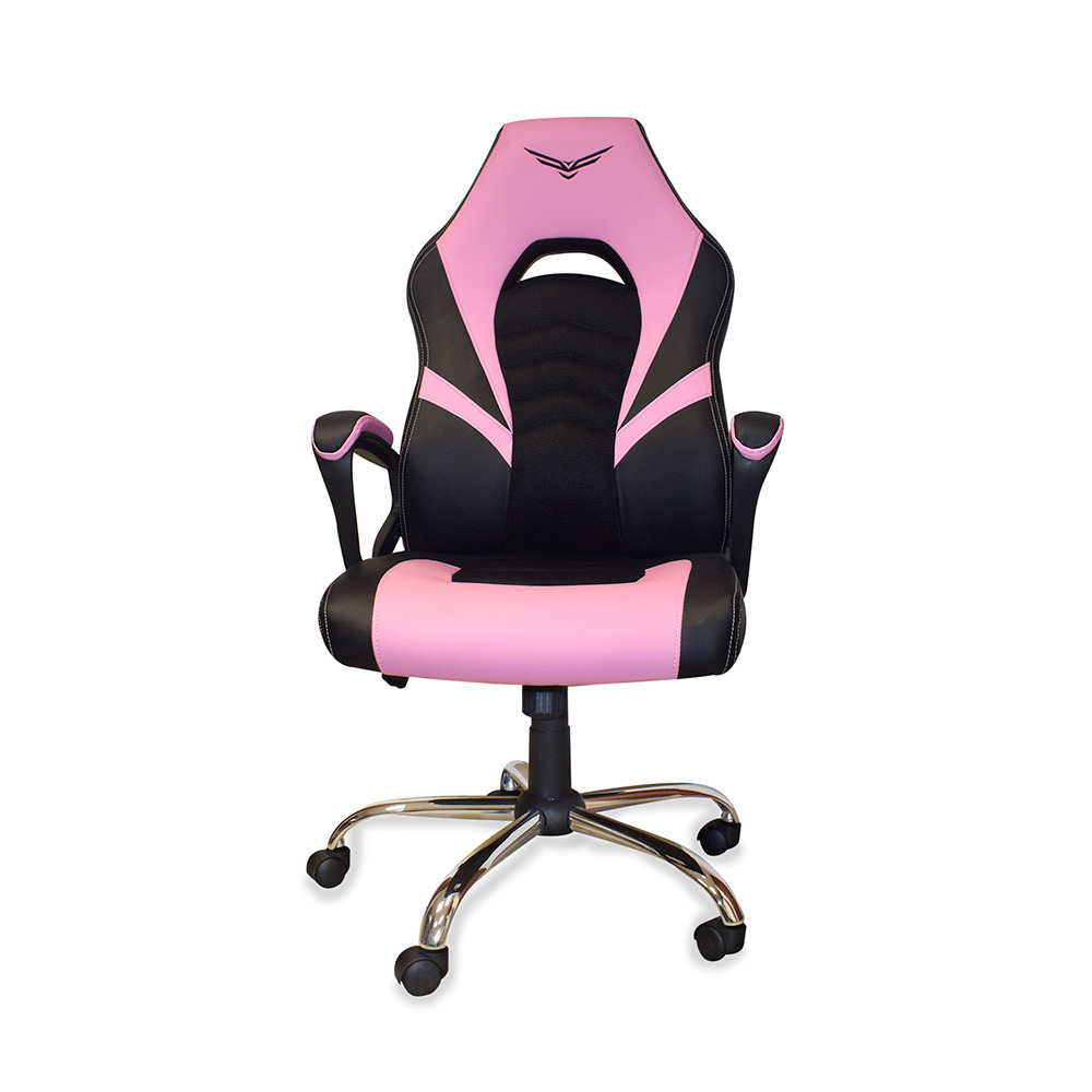 SILLA GAMER NACEB TITAN NEGRO/ROSA 120KG NA-0935RS 1AÑO DE GARANTIA