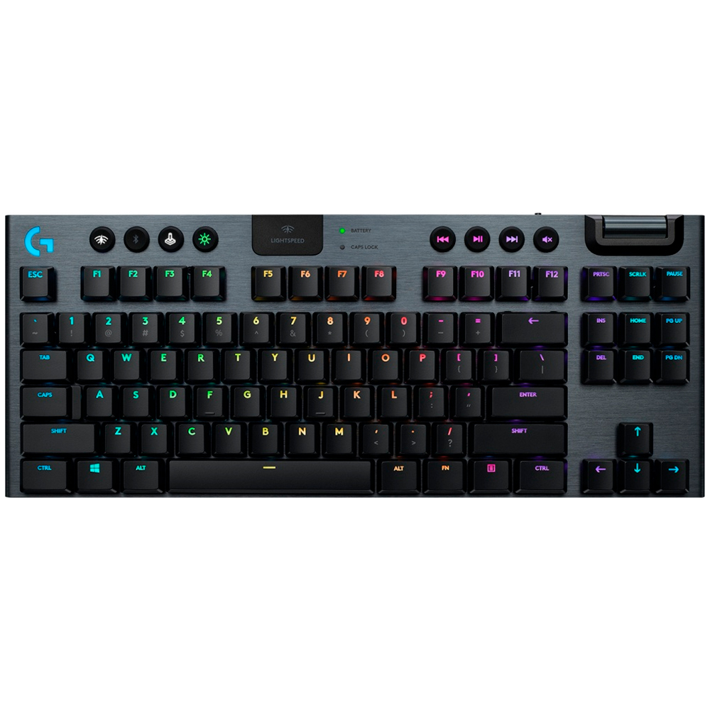 TECLADO GAMER USB/BT LOGITECH G915 TKL MEC NEGRO RGB ING 920-009495 11 MES DE GARANTIA