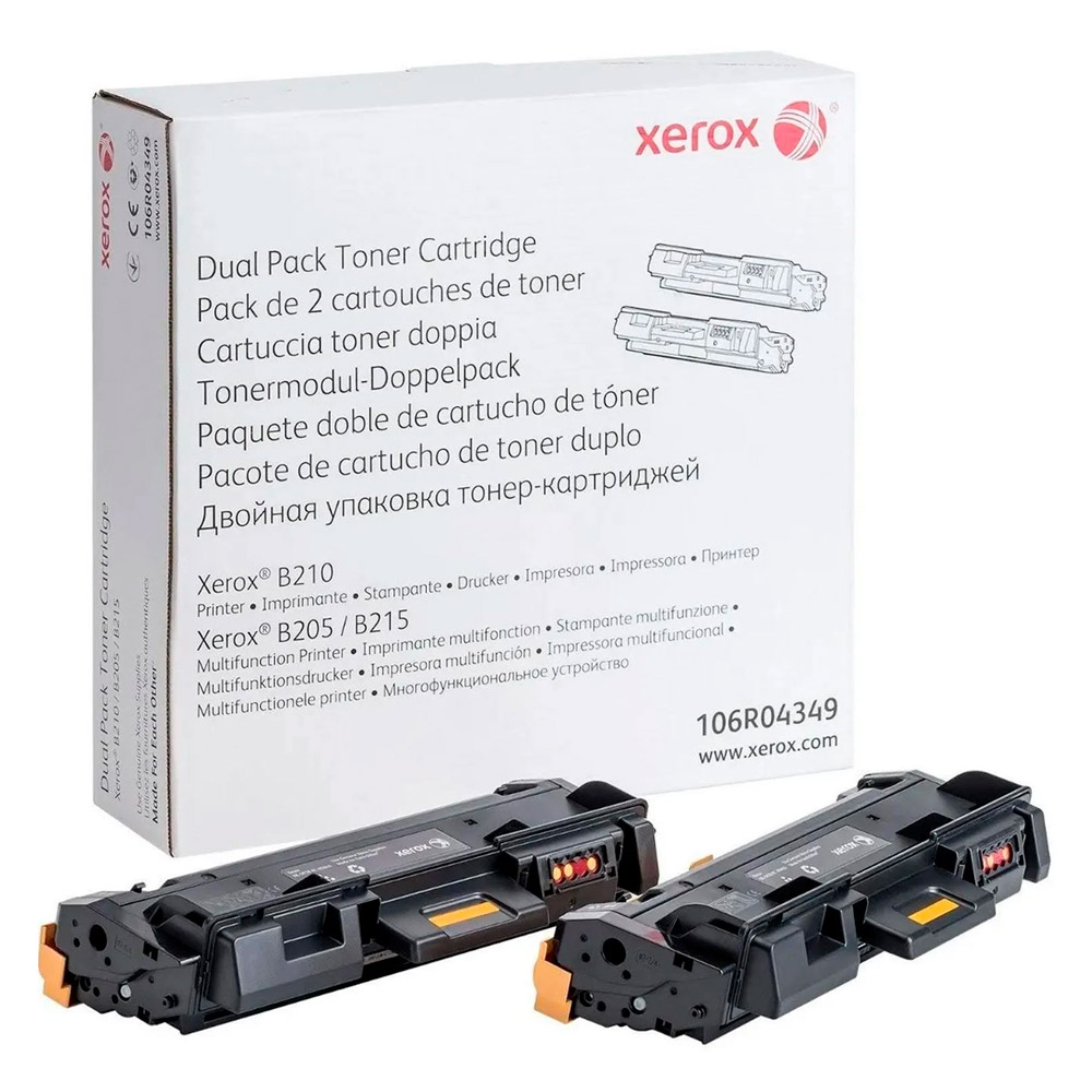 TONER XEROX 106R04349 NEGRO 2 TONER 6000 PAGS B205/B210/B215 GARANTIA CON EL FABRICANTE