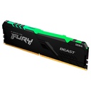 DESCONTINUADO RAM KINGSTON FURY BEAST DDR4 32GB 2666 NEGRO RGB KF426C16BBA/32 1AÑO DE GARANTIA