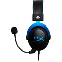 DIADEMA HYPERX CLOUD BLUE NEGRO/AZUL 3.5MM -HSCLS-BL/AM 11M DE GARANTIA