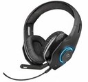 DIADEMA TRUST GAMING GXT455 TORUS NEGRO 3.5MM/USB RGB 23138 3M DE GARANTIA
