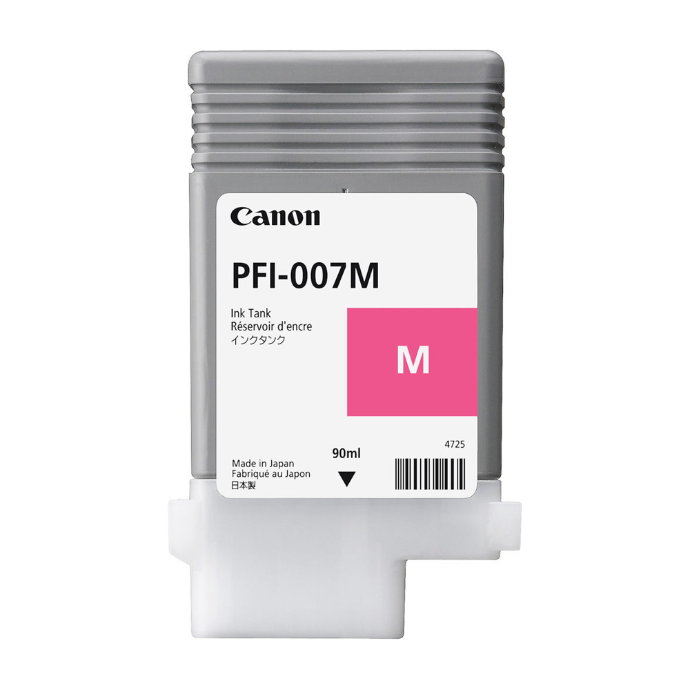 TINTA CANON PFI-007M MAGENTA 90ML PLOTTER IPF670E 2145C001AA SIN GARANTIA