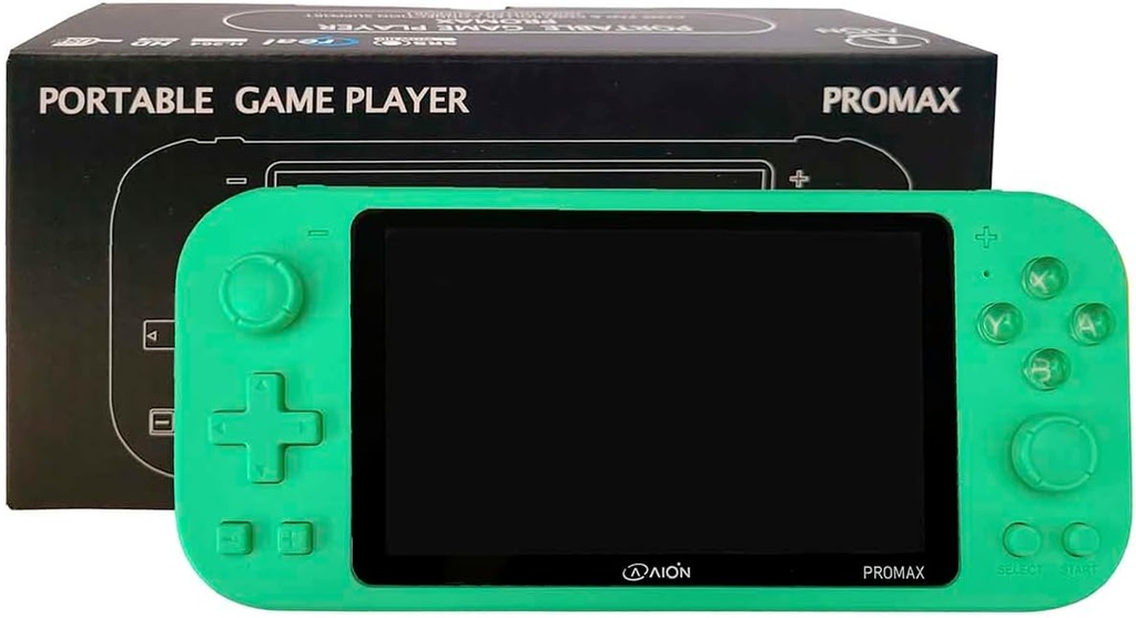 CONSOLA PORTATIL GAME PLAYER AION X20 PRO MAX VERDE 14000 JUEGOS 3D PUERTO MICROSD EXP MINI HDMI 3M DE GARANTIA