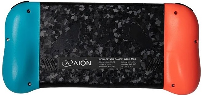 CONSOLA PORTATIL GAME PLAYER AION X19 PRO NEON 7500 JUEGOS 3DF 8GB MICROSD C/PUERTO RCA 3M DE GARANTIA
