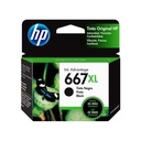 CARTUCHO HP 667XL NEGRO ALTO RENDIMIENTO 3YM81AL SIN GARANTIA