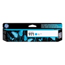 CARTUCHO HP 971 CIAN ORIGINAL 2500 PAGINAS CN622AM PARA X4151, X551, X476,X576 / SIN GARANTIA