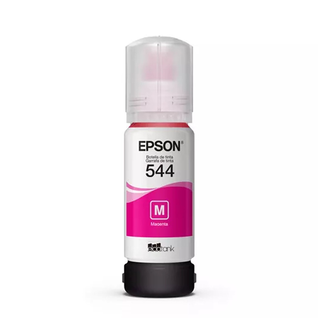 TINTA EPSON T544 MAGENTA 65ML MULTIFUNCIONAL ECOTANK L3150 L3110 L5190 L1110 T544320-AL SIN GARANTIA