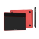 TABLETA DIGITALIZADORA XP-PEN DRAWING DECO FUN S ROJO  6.3" x 4"  1 AÑO DE GARANTIA