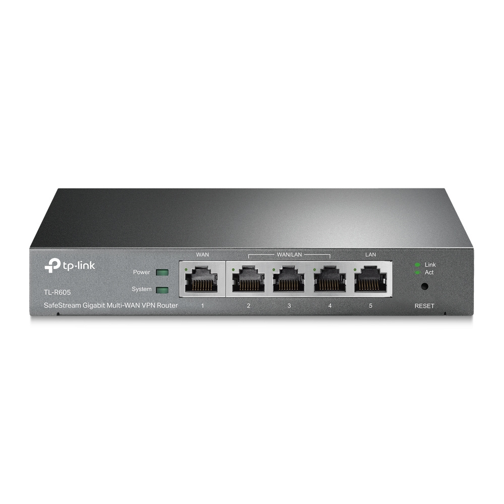 ROUTER TPLINK R605 5PTS GIGABIT VPN OMADA 10/100/1000MBPS 1AÑO DE GARANTIA
