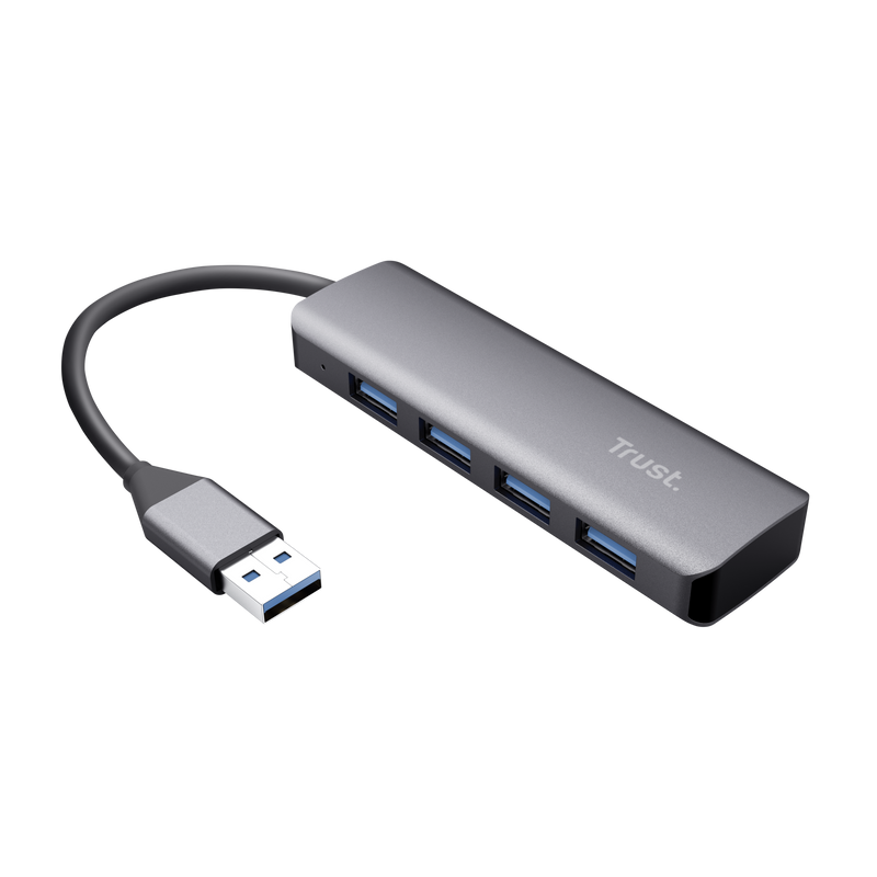 HUB USB TRUST GAMING 4PTS USB3.2 ALUMINIO 1M DE GARANTIA