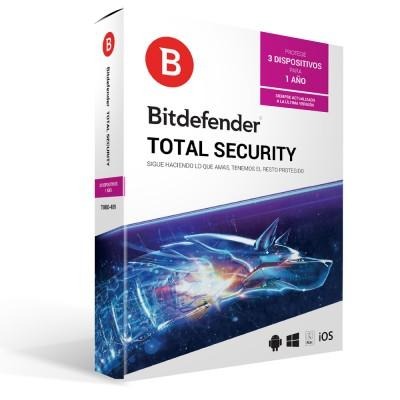 LIC HP CONSUMO ANTIVIRUS BITDEFENDER TOTAL SECURITY LICENCIA DE 1 AÑO DIRECTO DE FABRICANTE