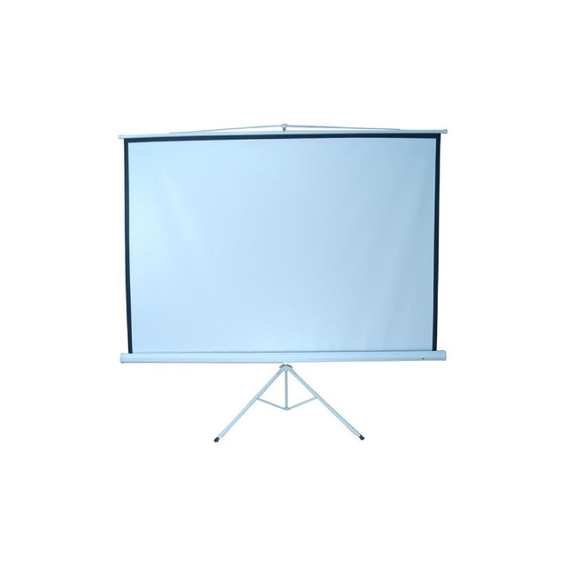 PANTALLA DE PROYECCION MULTIMEDIA SCREEN MANUAL MST213 WHITE CON TRIPIE (84" X 84") 120" DIAGONAL. 11M GARANTIA