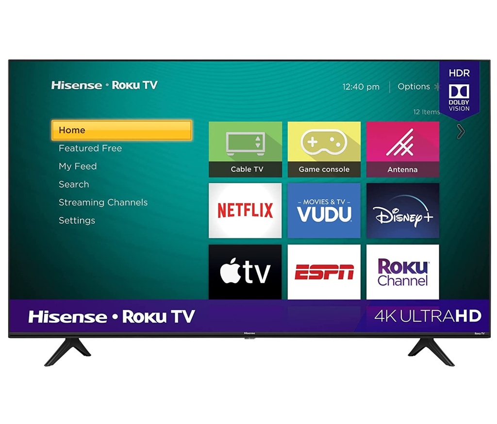 SMART TV HISENSE 58R6E3 58" UHD 4K ROKU TV HDMI ETH WIFI USB 58R6E3 1AÑO DE GARANTIA