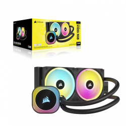 ENFRIAMIENTO CORSAIR ICUE LINK H100i 240MM RGB AIO NEGRO CW-9061001-WW 1 AÑO DE GARANTIA