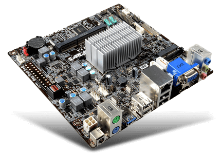 MB ECS BAT-I/J1800 V2.3 CELERON J1800 2.5GHZ DDR3L MINI ITX HDMI VGA 11M DE GARANTIA