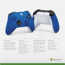 CONTROL XBOX SERIES INALAMBRICO SHOCK BLUE COM/XBOX SERIES X/S XBOX ONE Y PC BLUETOOTH QAU-00009 1AÑO DE GARANTIA