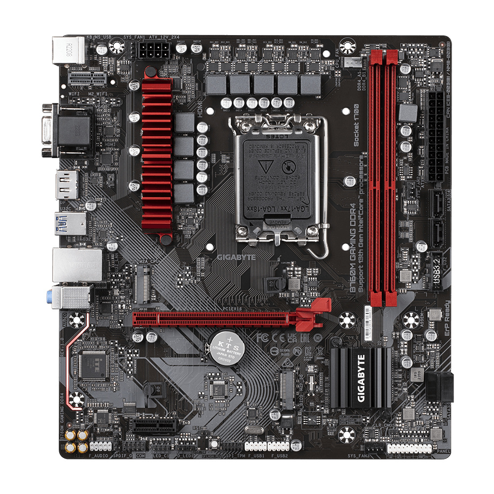 MB GIGABYTE B760M GAMING INTEL 1700 DDR4 96GB M-ATX B760M GAMING 11M DE GARANTIA
