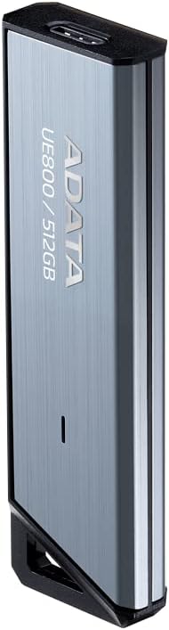 MEMORIA USB ADATA UE800 128GB USBC3.2 PLATA AELI-UE800-128G-CSG 11M DE GARANTIA