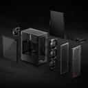 GABINETE ADATA XPG VALOR MESH NEGRO ATX S/FUENTE CISTAL VALORMESHMT-BKCWW