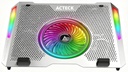 BASE ENFRIADORA ACTECK FROOST EPIC BE670 ALUMINIO + ABS 1X VENTILADOR 125 MM + 4X VENTILADORES 60 MM 2X PUERTOS USB RGB AC-940764 03M DE GARANTIA