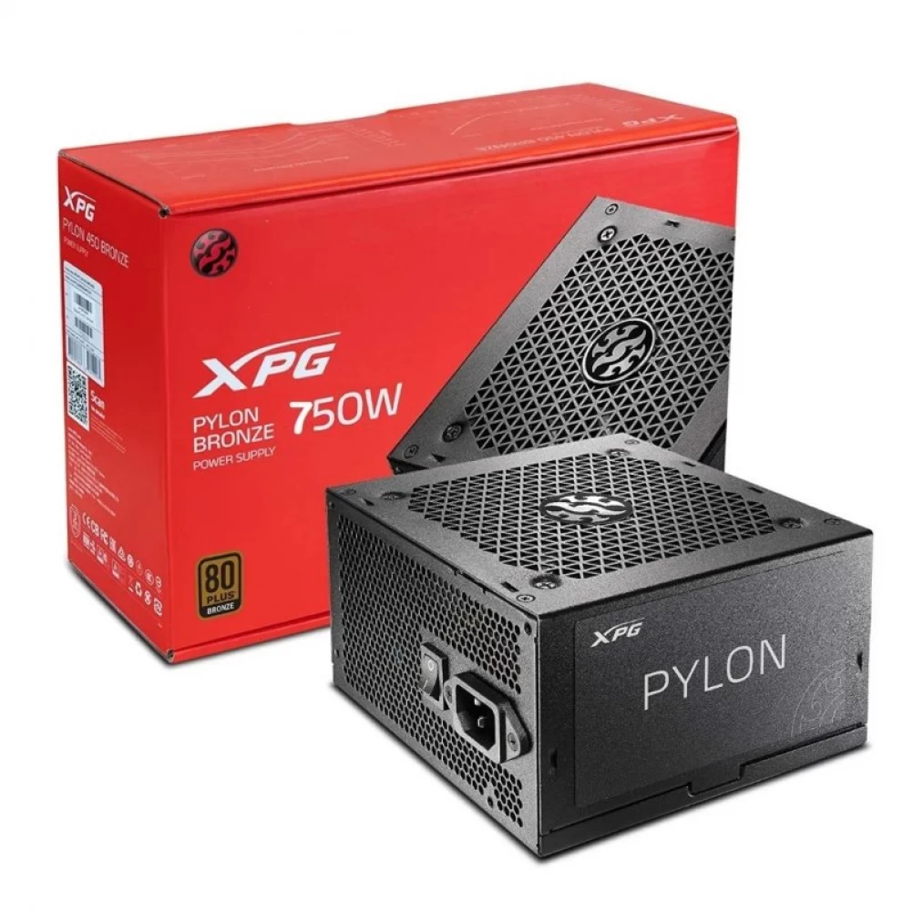 FUENTE ADATA XPG PYLON 750W BRONZE NEGRO PYLON750B-BKCUS 11M DE GARANTIA