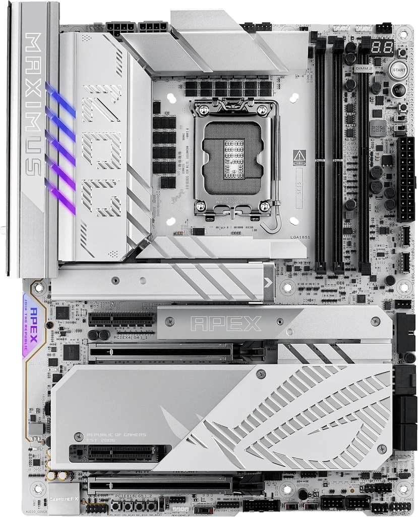 MOTHER INTEL Z890 APEX ASUS ROG MAXIMUS LGA1851 2xDDR5 128GB ATX 90MB1IP0-M0AAY0 12M DE GARANTIA