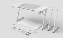 ESCRITORIO GAMER BALAM RUSH ERGONÓMICO OLYMPUS SPOT GLOW MRX6000 BLANCO ESTRUCTURA Z 140X60CM SOPORTA HASTA 100 KG BR-941402 06M DE GARANTIA