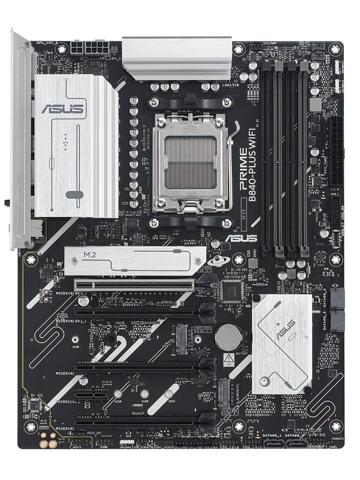 MB ASUS PRIME B840-PLUS WIFI AM5 DDR5 ATX HDMI DP PRIME B840-PLUS WIFI 1 AÑO DE GARANTIA