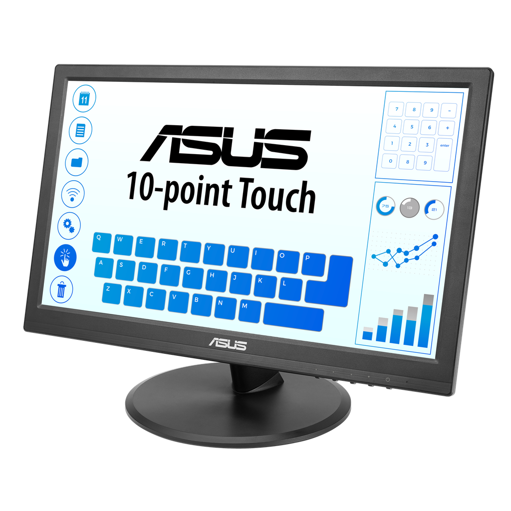 MONITOR ASUS VT168HR TOUCH 15.6" 5MS 10PTS FULL HD 60HZ HDMI D-SUB 1 AÑO DE GARANTIA