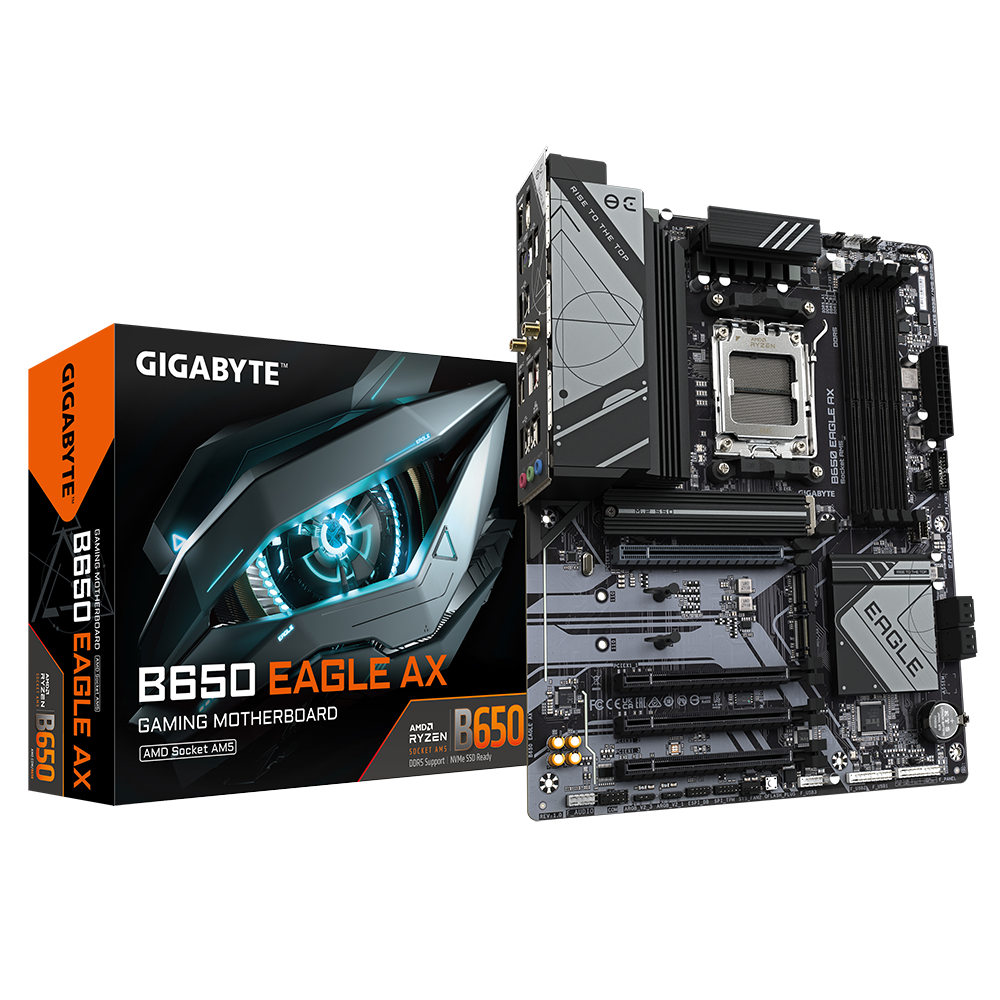 MB GIGABYTE B650 EAGLE AX AMD 256GB DDR5 ATX B650 EAGLE AX 11M DE GARANTIA
