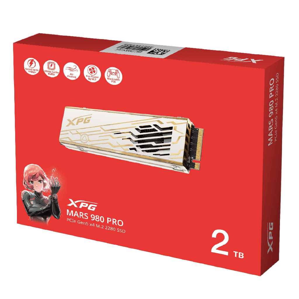 SSD ADATA MARS 980 PRO 2TB M2 2280 PCIEGEN5X4 SMAR-980P-2TCI 11M DE GARANTIA