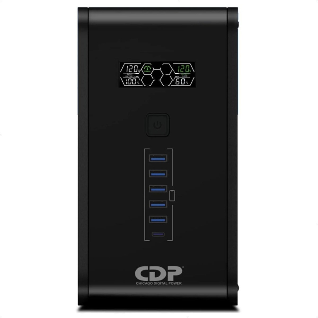 NO BREAK CDP R-SMART1510 1500VA 90MIN10C/LCD/TOUCH R-SMART1510 11M DE GARANTIA