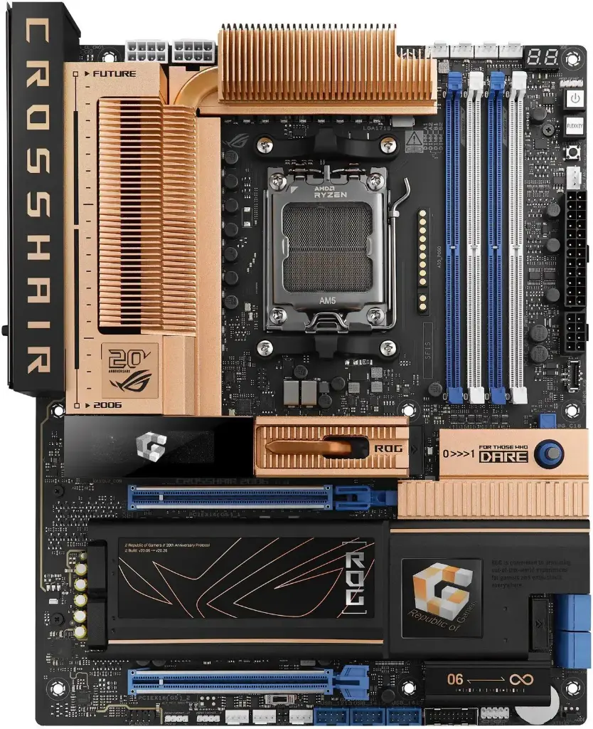 MOTHER AMD X870E WIFI7ASUS ROG CROSSHAIR 2006  ALC4082 AM5 4xDDR5 256GB ATX 90MB1PP0-M0AAY0 12M DE GARANTIA