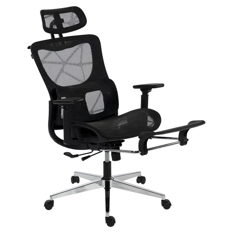 SILLA ACTECK FLUX ULTRA EC696HR MALLA ERGONOMICA NEGRA 120 KG AC-943291 6M DE GARANTIA