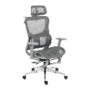 SILLA ACTECK FLUX ULTRA EC696HR MALLA ERGONOMICA GRIS 120 KG AC-943284 6M DE GARANTIA