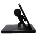 SOPORTE DE MADERA PARA CELULAR FIGURA YEYO CHOCOLATE SIN GARANTIA