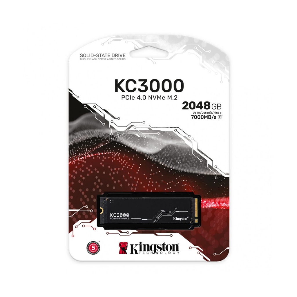 SSD KINGSTON KC3000 2048GB M.2 2280 NVME SKC3000D/2048G 11M DE GARANTIA