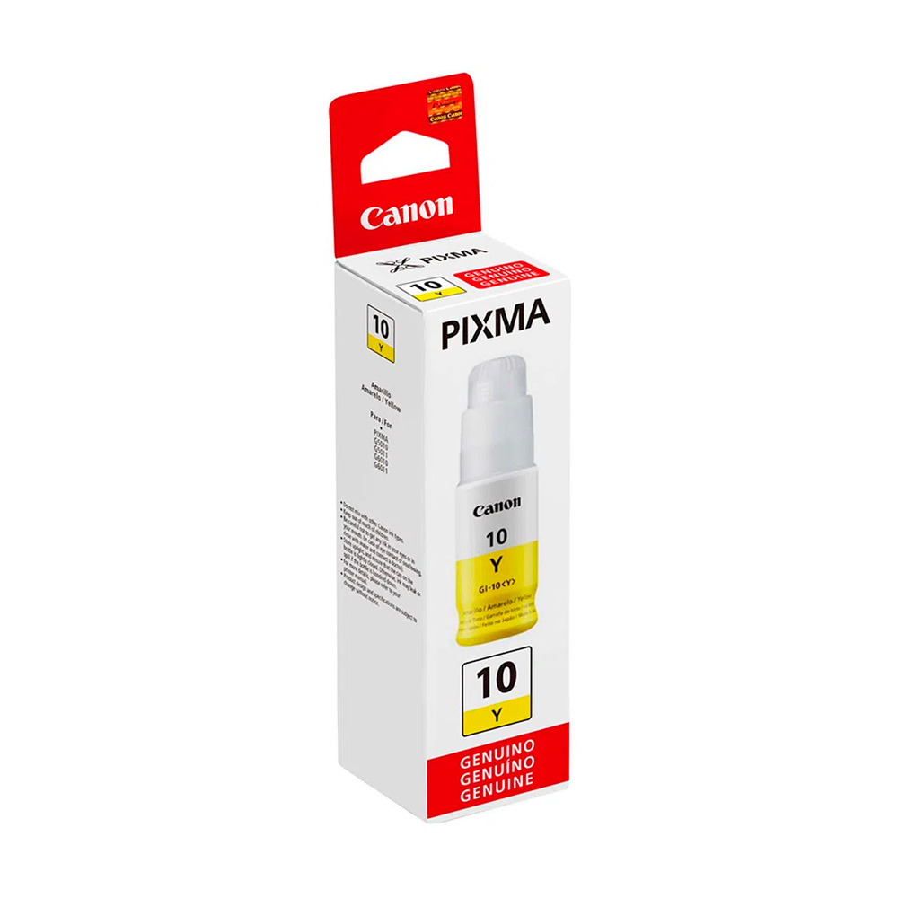 TINTA CANON GI-10Y AMARILLO COM/G5010/G6010/G7010 3393C001AA 70ML SIN GARANTIA 