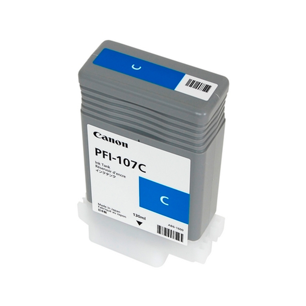TINTA CANON PFI-107C CYAN PLOTTER COM/670/680/685/770/780/785 6706B001AA 130ML SIN GARANTIA