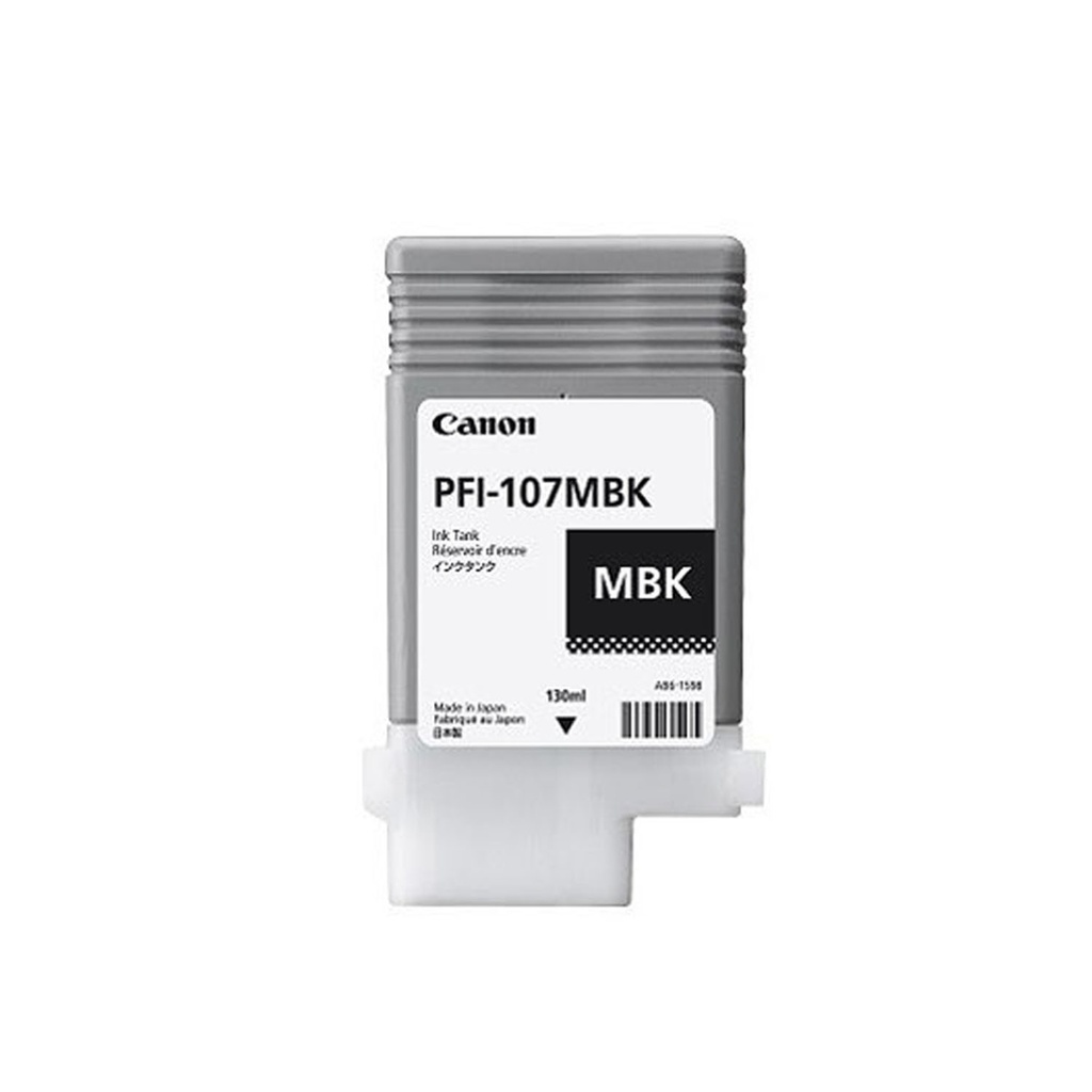 TINTA CANON PFI-107MBK NEGRO PLOTTER COM/670/680/685/770/780/785 6704B001AA 130ML SIN GARANTIA