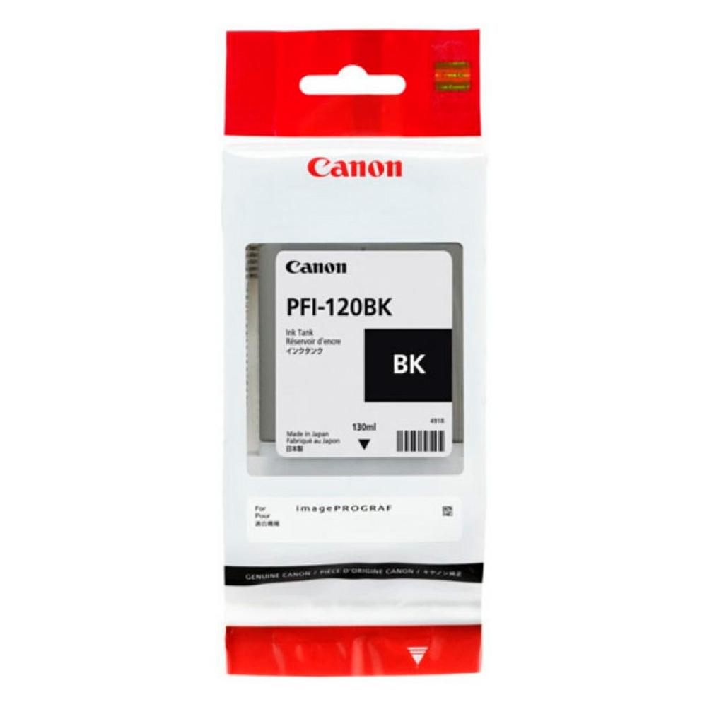 TINTA CANON PFI-120 NEGRO PLOTTER COM/TM-200/205/300/305 2885C001AA 130ML SIN GARANTIA