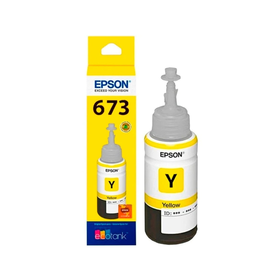 TINTA EPSON T673 AMARILLA COM/L800/L1800/L805/L810/L850 T673420-AL 70ML SIN GARANTIA 