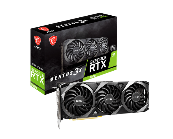 TVIDEO MSI RTX3060 VENTUS 3X 12G OC GEFORCE RTX 3060 VENTUS 3X 12G OC 11M DE GARANTIA