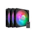 VENTILADOR COOLER MASTER SICKLEFLOW 120 3X120 NEGRO ARGB MFX-B2DN-183PA-R1 1M DE GARANTIA