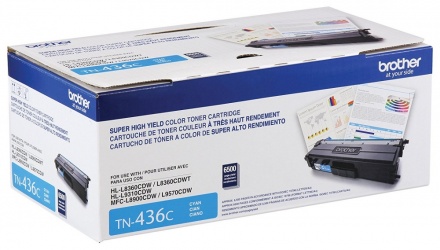 TONER BROTHER TN436C CYAN 6500 PAGINAS HL-L8360CDW HL-L8360CDWT HL-L9310CDW MFC-L8900CDW  MFC-L9570CDW GARANTIA CON FABRICANTE
