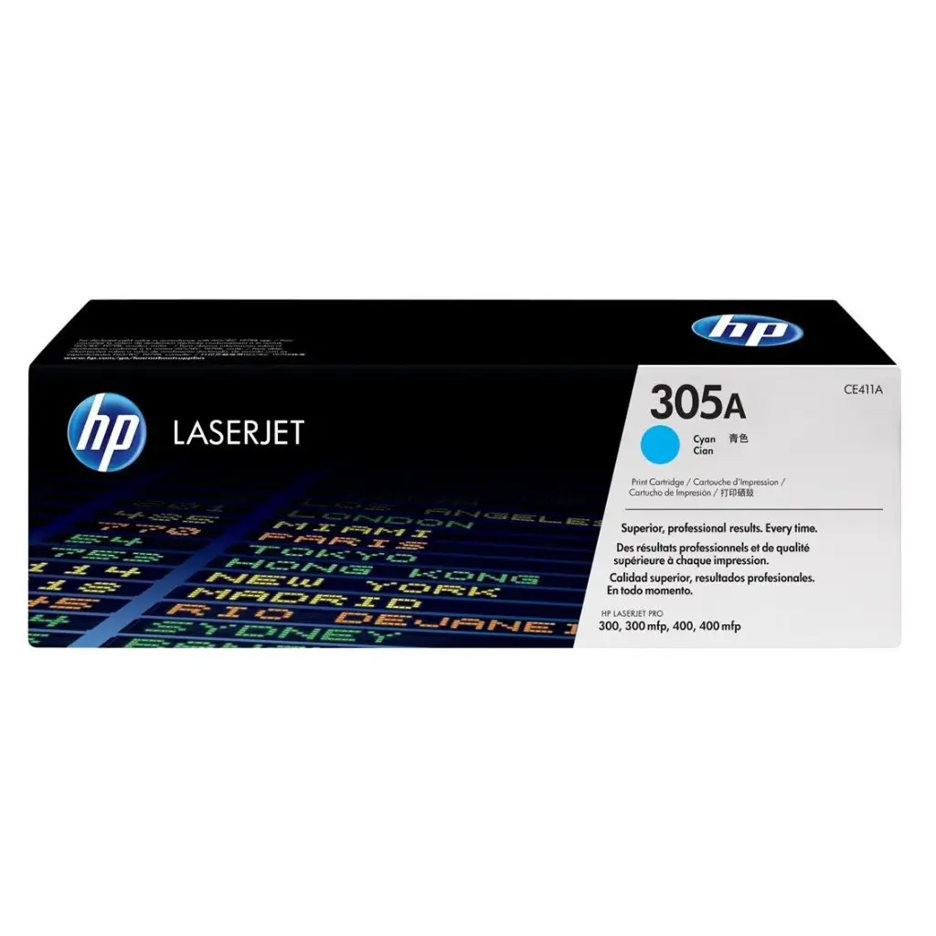 TONER HP 305A CYAN COM/HP 300/300 MFP/400/400 MFP CE411A SIN GARANTIA