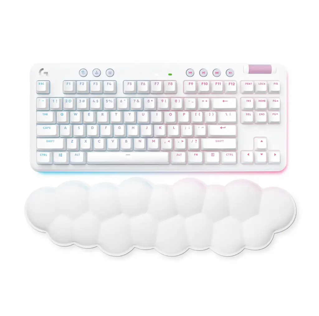 TECLADO GAMER LOGITECH G715 LINEAR RGB INALAMBRICO LIGHTSPEED  BLANCO 920-010684 11M DE GARANTIA